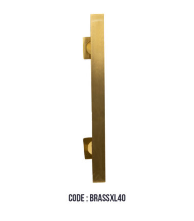 BRASS SATIN RECTANGLE HANDLE 16''