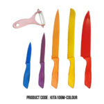 Multi Color 6pcs Kitchen Knife Set At Best Price