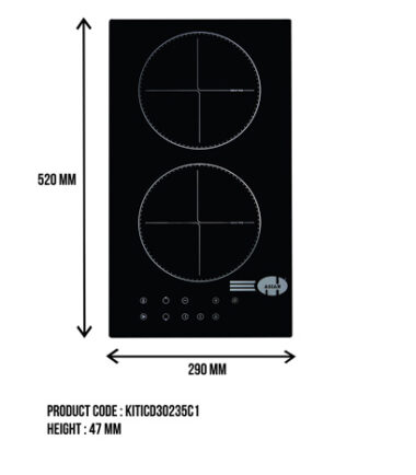 ASIAN INDUCTION COOKER 2 BURNER -D30235C1