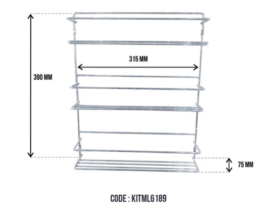 Three Layer Wall Fixing Basket at Best Price