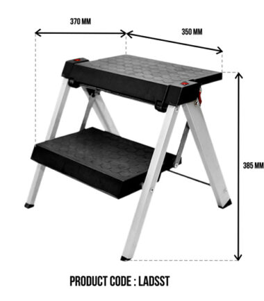 High Quality 2 Step Aluminum Kitchen Ladder