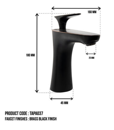 Best Quality Black Finish Sink Tap