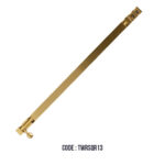 BRASS SQUARE TOWER BOLTS (SATIN) 12'