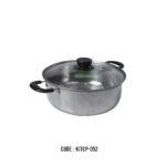 SS  HOT POT W/LID D24 CM  YUEKANG