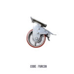 C/WHEEL H/V 06-125SB-PU MOVE/BRAKE RED 360KG