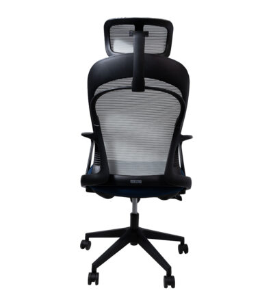 Grey/Blue High Back Mesh Chair at Best Price