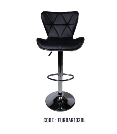 Buy Online Black Leather Bar Chair