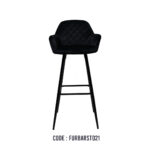 BAR STOOL BLACK VELVET 650MM ALTO-65
