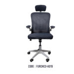 GREY HIGH-BACK MESH MANAGER CHAIR A019