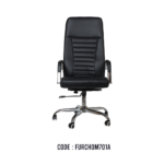 BLACK LEATHER HIGH-BACK MANAGEMENT CHAIR 701A