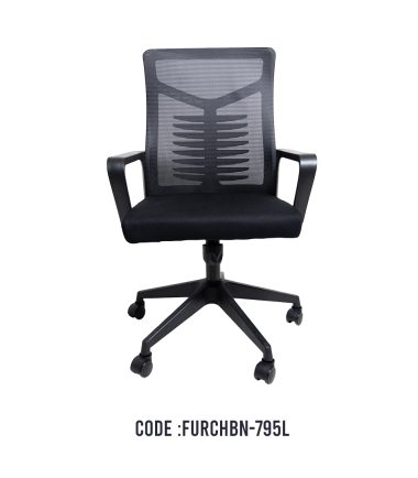 BLACK MID-BACK MESH EXECUTIVE CHAIR 795L
