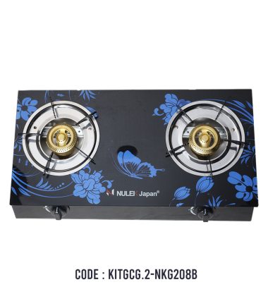 GL 2 BURNER GAS STOVE NULEK JAPAN G.2-NKG208B